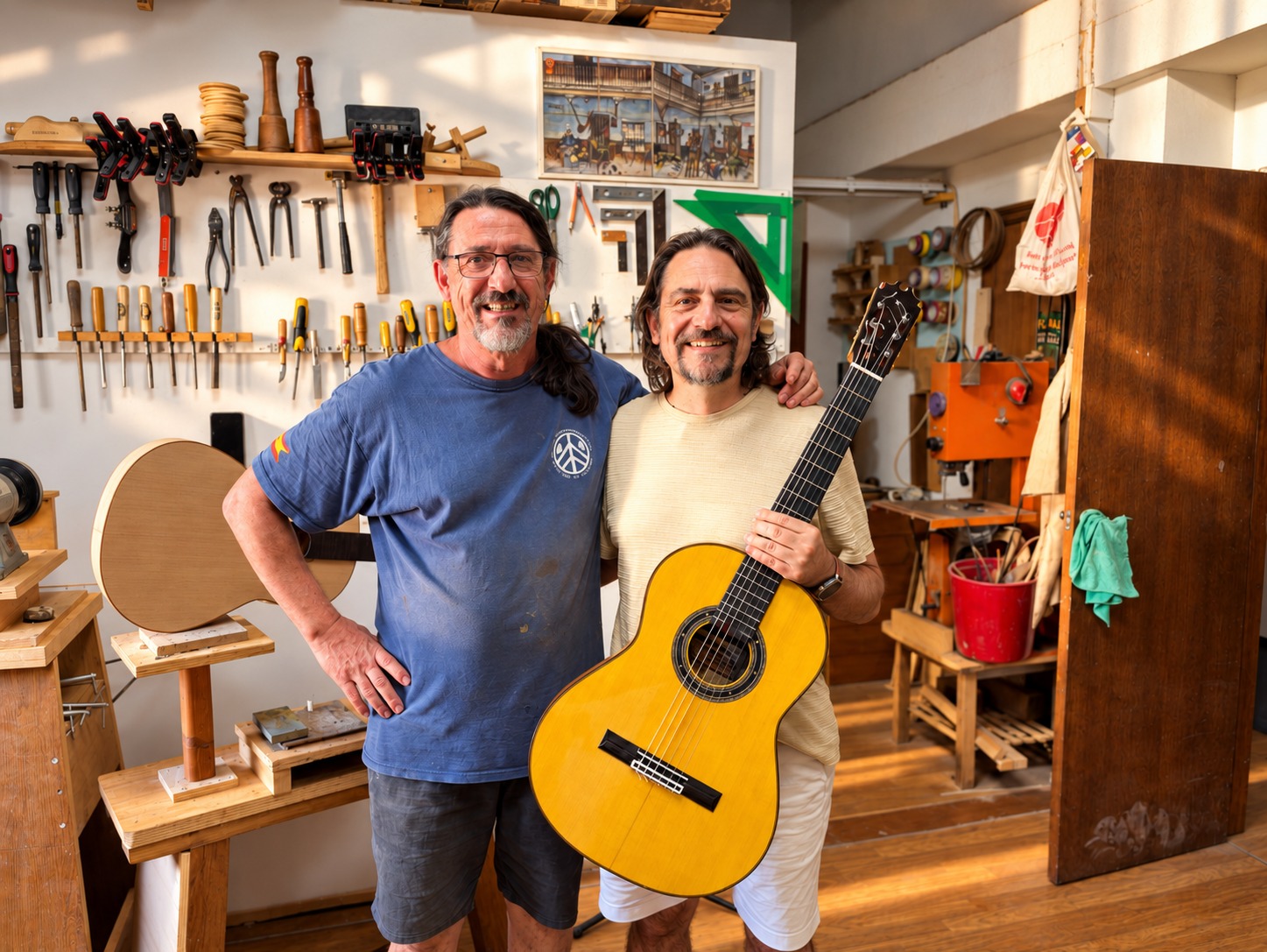 Tato Rodríguez en el taller